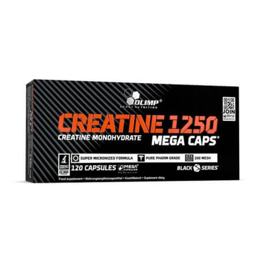 Creatina monohidrato micronizada 1250, 120 cápsulas, Olimp Sport Nutrition