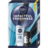 Shower gel + deodorant stick Impactful Freshness, 250 + 150 ml, Nivea Men