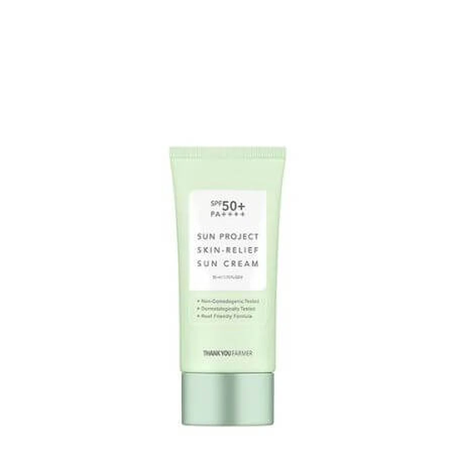 Sun Protection Cream SPF50+ PA++++ Sun Project, 50 ml, Thank You Farmer