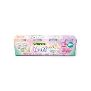 Pearl pearlescent clay, 3 years+, 4 jars, Crayola