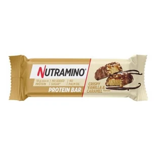Krokante eiwitreep, vanille en karamel, 55 g, Nutramino