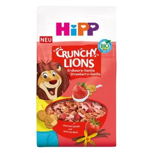 Muesli crujiente ecológico Lei con fresas y vainilla, 300 g, Hipp