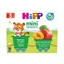 Mini postre bio con manzanas y albaricoques, 4 x 100 g, Hipp
