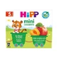 Mini postre bio con manzanas y albaricoques, 4 x 100 g, Hipp