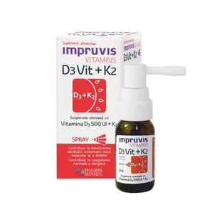 Vette suspensie met D3Vit+K2, 10 ml, Impruvis D3Vit