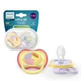 Ultra Air Soothers, Papegaai/Fluture, 0-6 maanden, SCF087/04, 2 stuks, Philips Avent