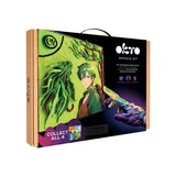 3D Malset mit Leuchtmasse, 29 x 29 cm, Manga - Grund, Okto