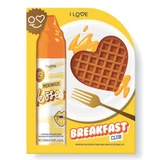 Shower Foam Set 250 ml + Breakfast Club Bath Sponge, I Love