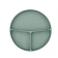 Baby plate with compartments and suction cup base, Sage, 600 ml, Kikka Boo