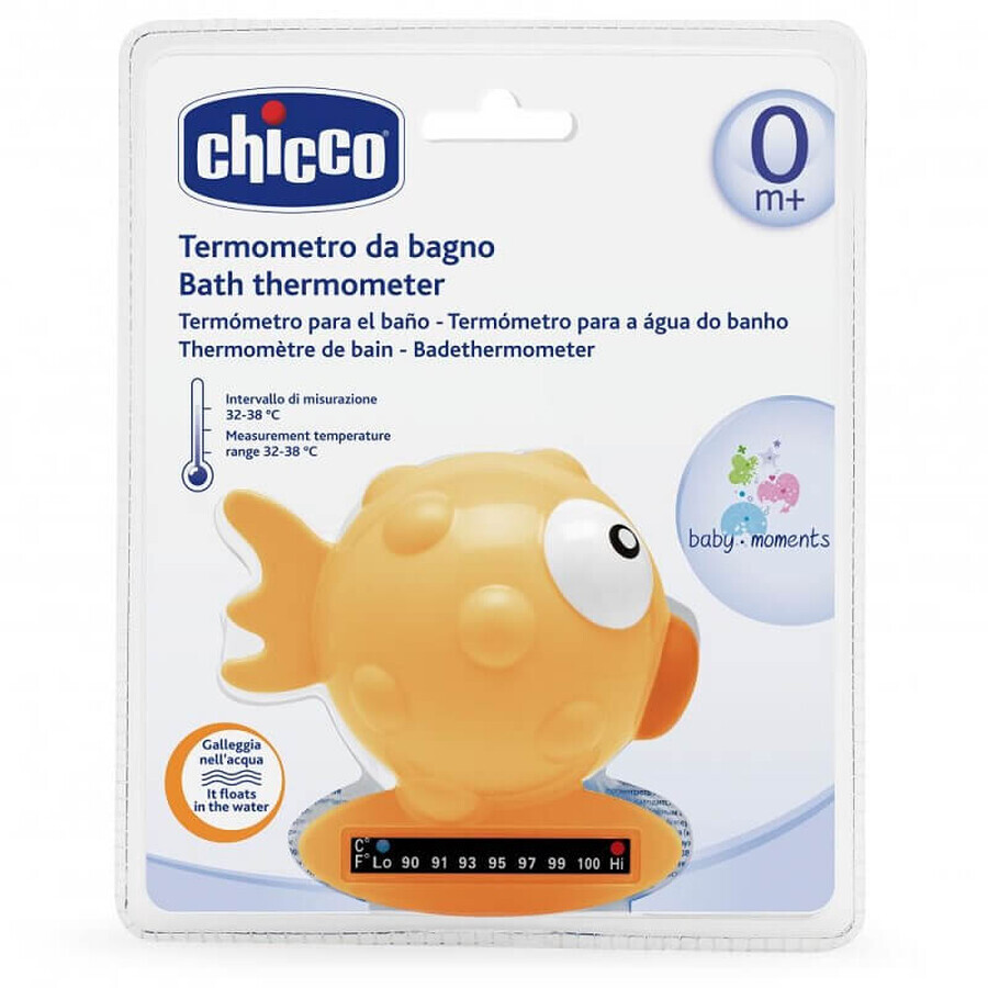 Visvormige digitale thermometer, Oranje, 0 maanden+, 06564-7, Chicco