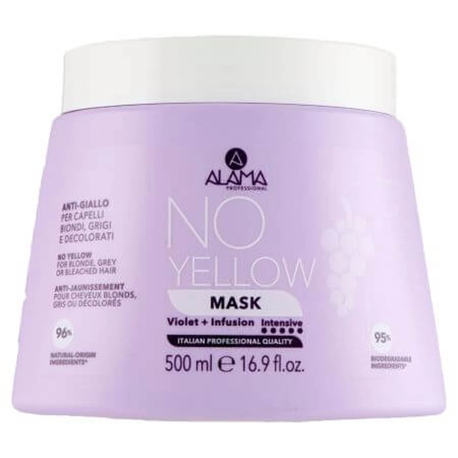 Mask to neutralize yellow reflections No Yellow, 500 ml, Alama