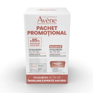 Celregeneratie en Hyaluron Activ B3 reservecrème, 2x50 ml, Avene
