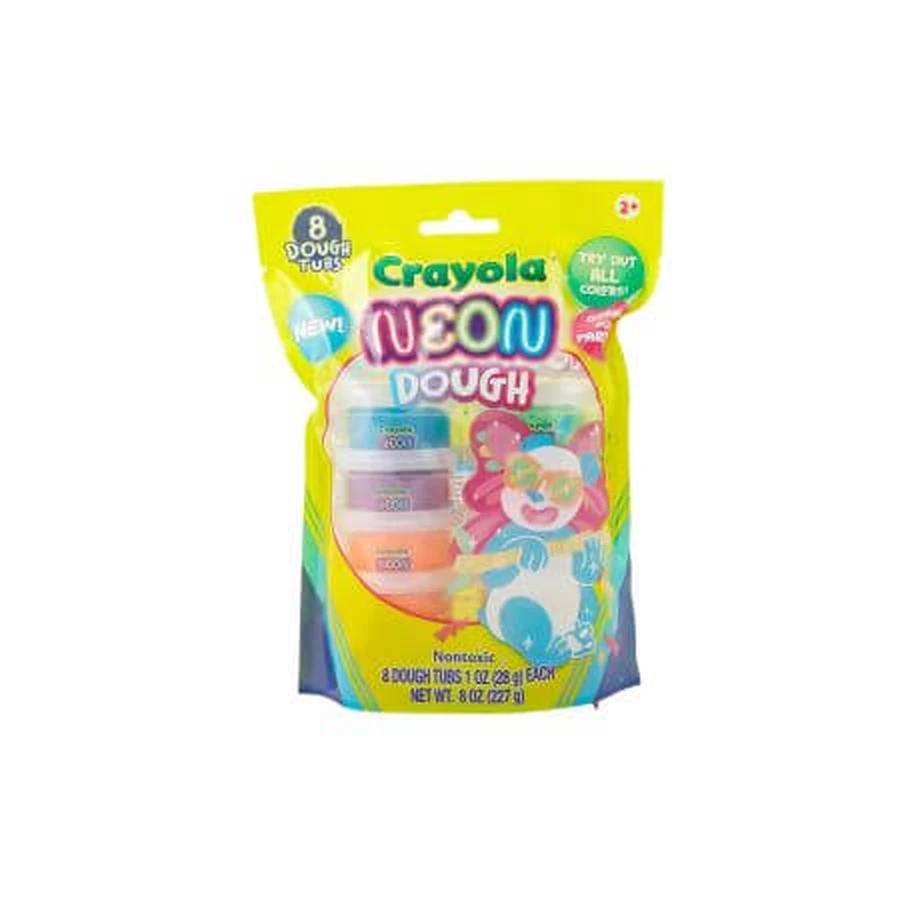 Silly Scent Neon, 2 years+, 8 jars, Crayola