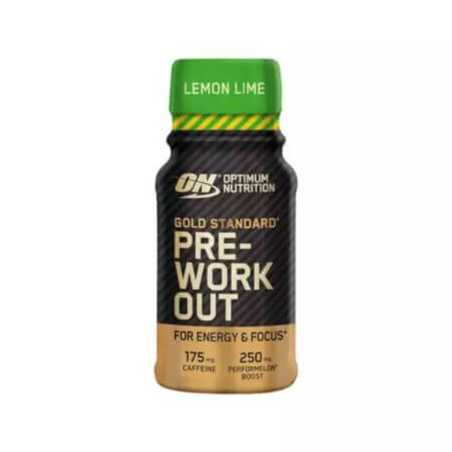 Chupito pre-entrenamiento sabor limón y lima Gold Standard, 60 ml, Optimum Nutrition