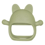 Bijtspeeltje van siliconen, Raw Green, Kitty, 3 maanden+, Appekids