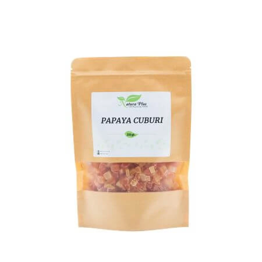 Papaja blokjes, 250 g, Natura Plus