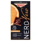 Chocolat extra noir avec 70% de cacao, écorces d'orange grillées et amandes, 75 g, Novi