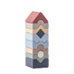 Juego de construcción de madera, Torre, 18 meses+, 10 piezas, Cubika