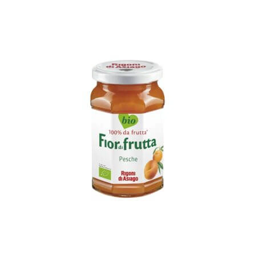Biologische perzikjam, 250 g, Rigoni di Asiago