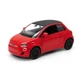 Coche de juguete de metal Fiat 500E, 13 cm, escala 1:28, 3 años+, Kinsmart