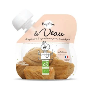 Bio-Püree mit 51% Kalbfleisch, 4 Monate+, 60 g, Popote
