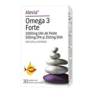 Oméga 3 Forte, 30 gélules, Alevia