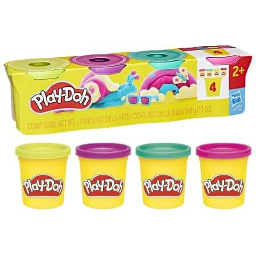 Set mit 4 Knetboxen, ab 2 Jahren, Play Doh