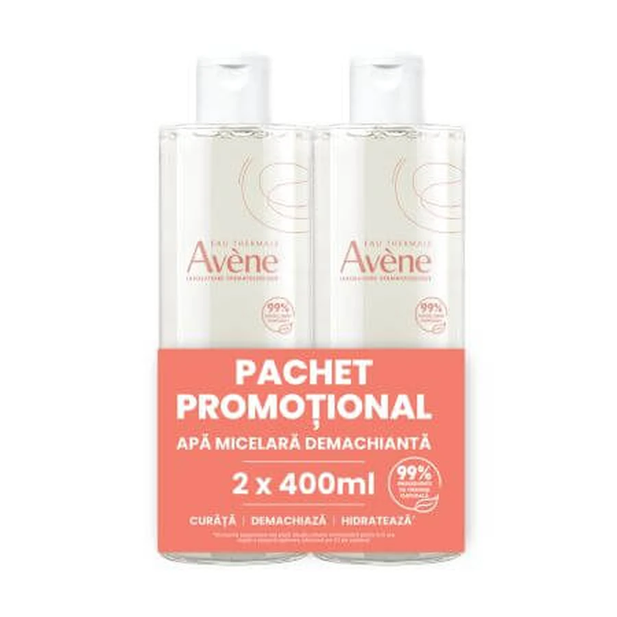 Avene micellair reinigingswater 2x400 ml