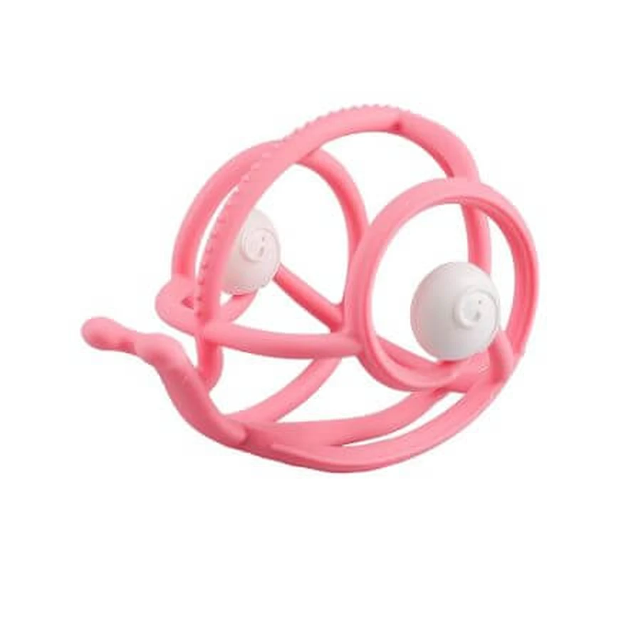 Anillo Gingival de Silicona, Rosa, Caracol, 3 meses+, Mombella