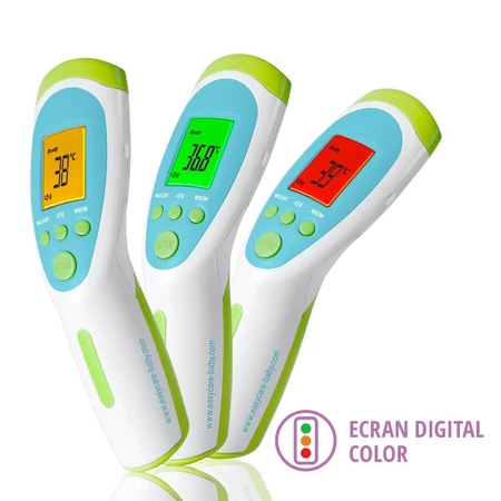Multifunktions-Infrarot-Thermometer, berührungslos, 6 Funktionen, blau, Easycare