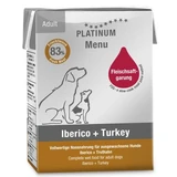 Wet food with Iberico and turkey for adult dogs Dog, 185 g, Platinum