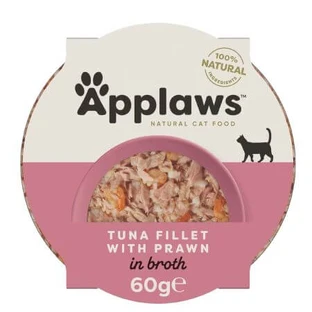 Comida húmeda para gatos con filete de atún y gambas, 60 g, Applaws