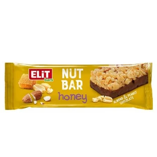 NutBar barrita de cereales con miel y chocolate con leche, 40 g, EliT