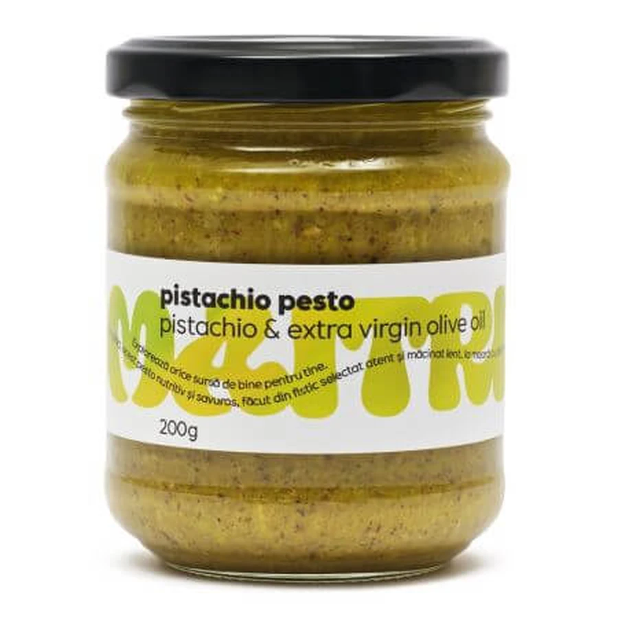 Pistachio Pesto with extra virgin olive oil Pistachio Pesto, 200 g, Maitri