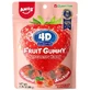 Strawberry Jellies 4D Fruit Gummy Strawberry, 65 g, Amos