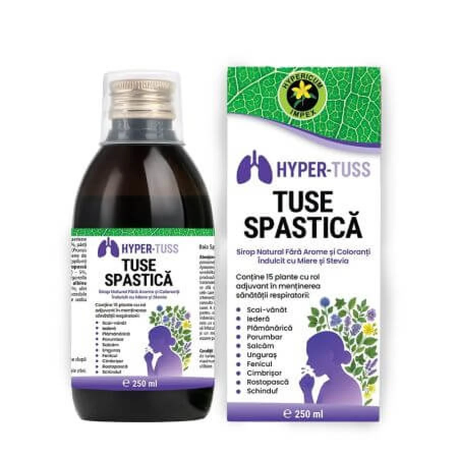 Hyper-Tuss spastischer Hustensirup, 250 ml, Hypericum