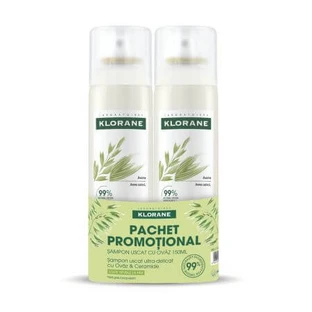 Dry shampoo pack with ceramides and organic oats, 2 x 150 ml, Klorane