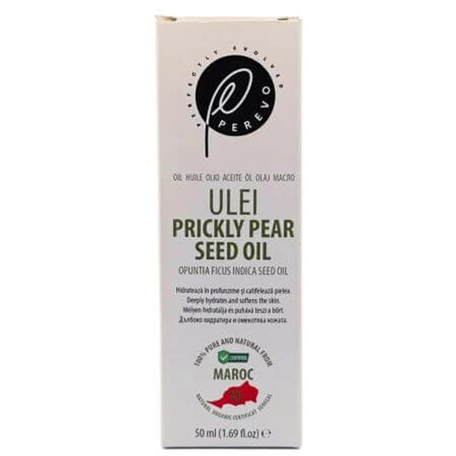 Cactus fruit oil for skin and body Prickly Pear Seed Oil, 50 ml, Perevo