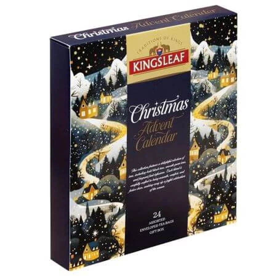Kingsleaf Adventskalender Weihnachten Kingsleaf assorted tea, 24 Beutel, Basilur
