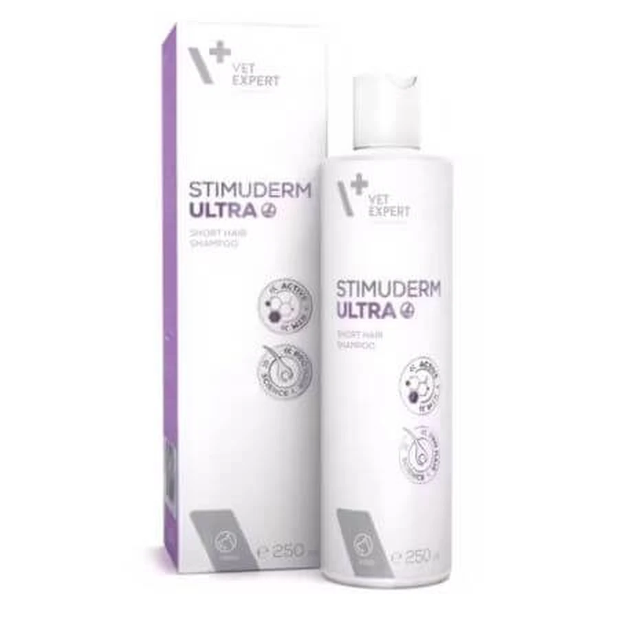 Shampoo für kurzhaarige Hunde Stimuderm Ultra, 250 ml, VetExpert