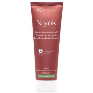 Toothpaste with coconut oil, red orange and basil, 75 ml, Niyok