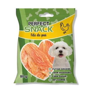 Filetes de pollo para perros, 80 g, Perfect Snack