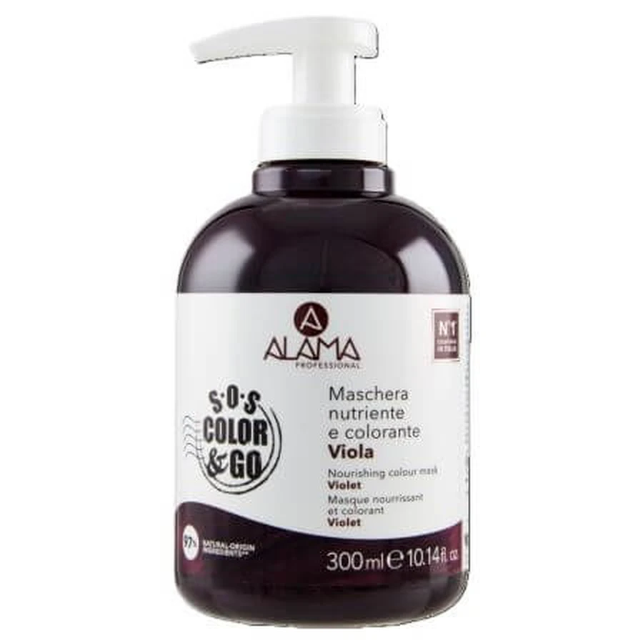 Mascarilla colorante Violeta, 300 ml, Latón