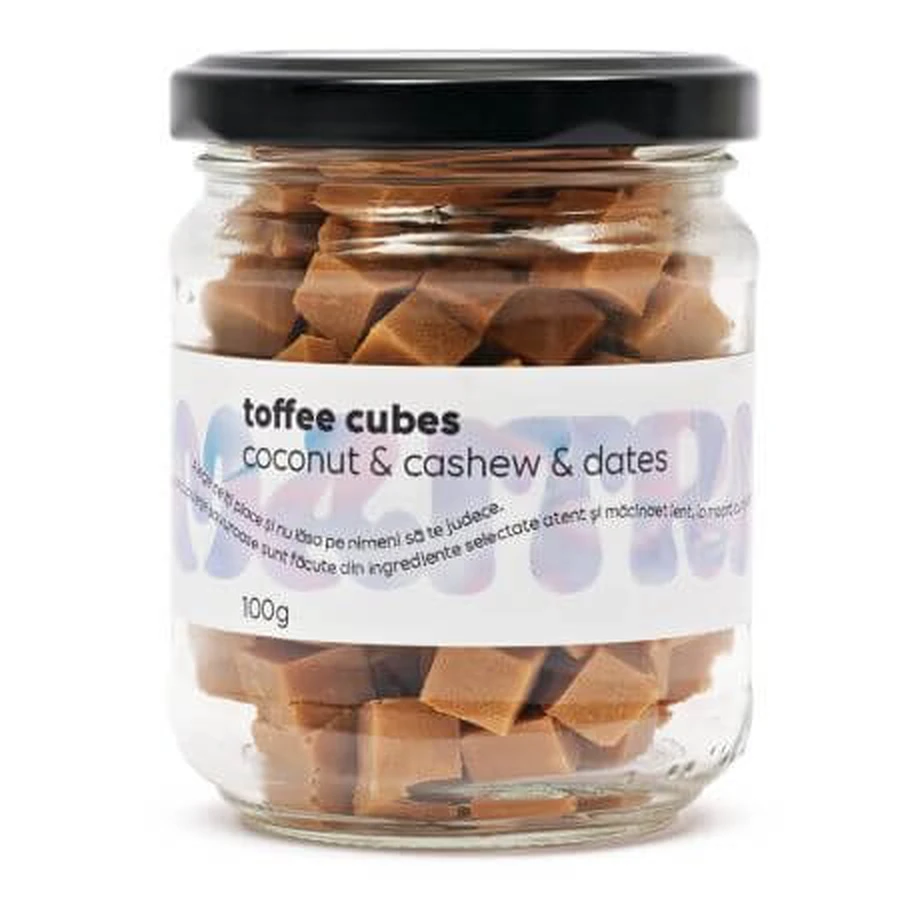 Karamellwürfel mit Lucuma und Mesquite Toffee-Würfel, 100 g, Maitri