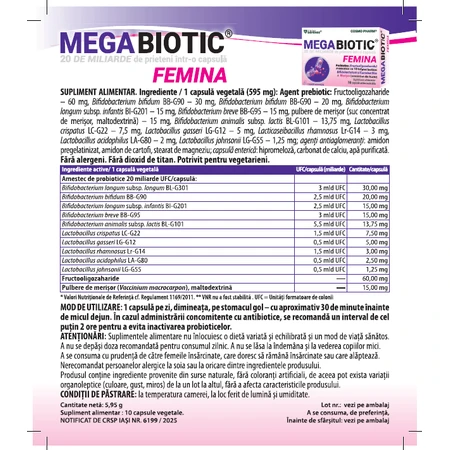 Megabiotic Femina, 10 capsules, Cosmo Pharm