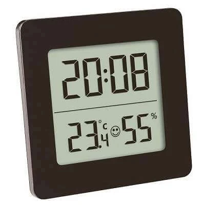 Digital thermometer and hygrometer with clock and alarm, 30.5038.01,…