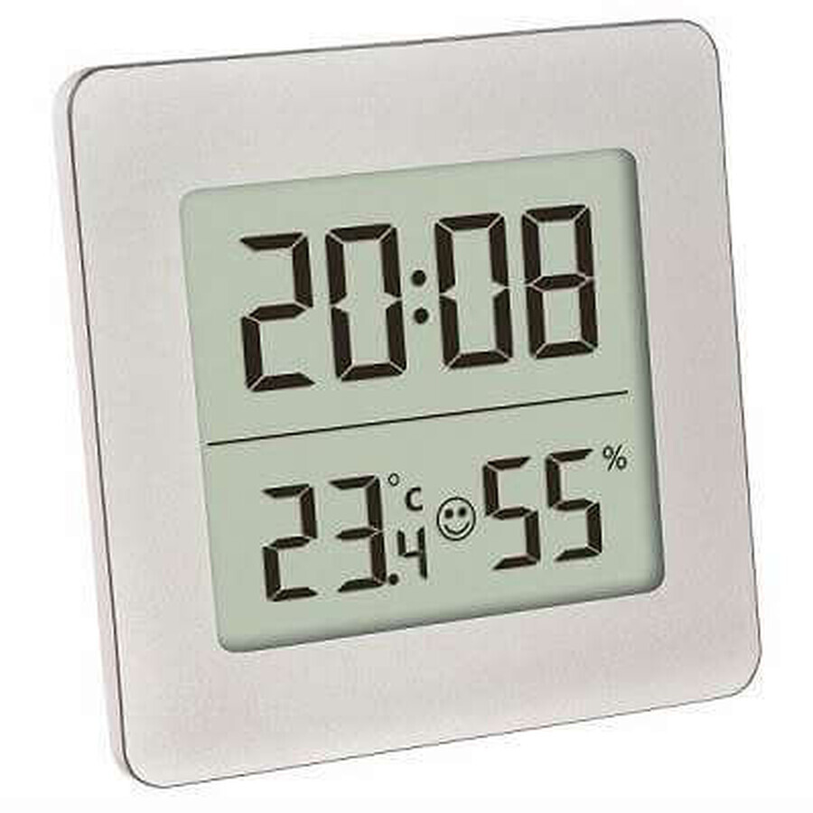 Comprar Termómetro e higrómetro digital con reloj y alarma, 30.5038.54, TFA Termómetro e higrómetro digital con reloj y alarma, 30.5038.54, TFA