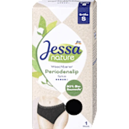 Jessa nature Menstruationshöschen aus schwarzer Spitze, Größe S, 1 Stück