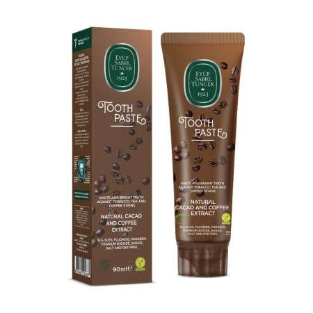 Toothpaste with natural Cocoa and Coffee extract, 90 ml, Eyup Sabri…