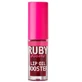 Lipgloss met hyaluronzuur en peptide Lip Oil Booster Cranberry, 2.4 ml, Ruby Kisses